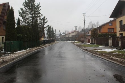 Fragment wyremontowanej ulicy Torfowej
